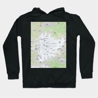 Russian Heights: Elbrus Contour Lines Hoodie